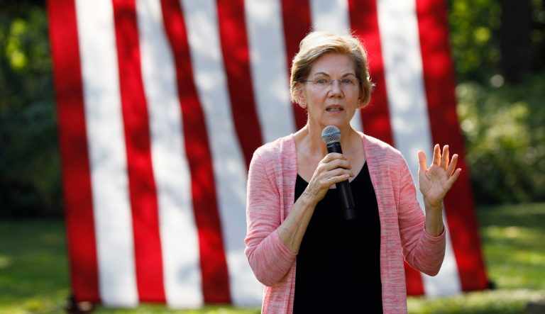 Democratic presidential candidate Sen. Elizabeth Warren