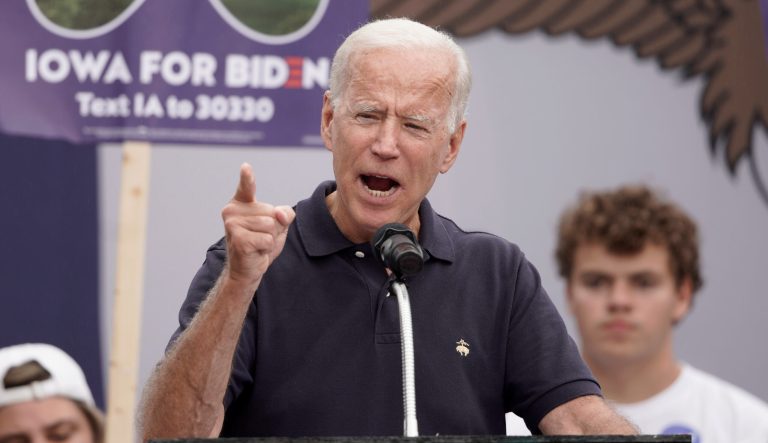 Democratic presidential candidate and former Vice President Joe Biden 