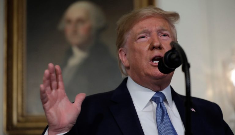 President Donald Trump speaks about the mass shootings in El Paso, Texas and Dayton, Ohio.