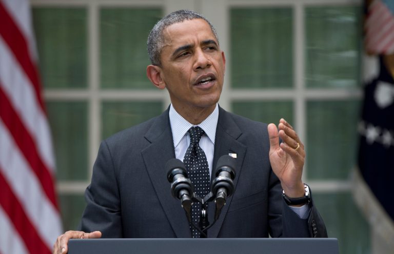 President Obama speaks about Afghanistan on Tuesday in the Rose Garden of the White House in Washington. (AP Photo/Carolyn Kaster)