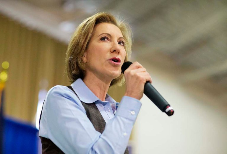 Fiorina on Wednesday announced she's out of the race for the White House. (AP Photo/David Goldman)