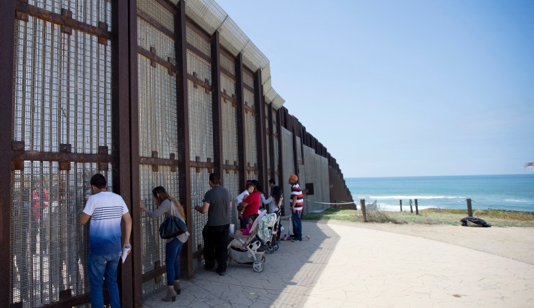 The federal government said Tuesday that contractors began building eight prototypes of President Trump's proposed border wall with Mexico. (AP Photo/Gregory Bull, File)
