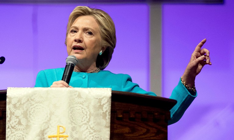 Hillary Clinton is inserting herself back into the spotlight, urging women to stand up for their 