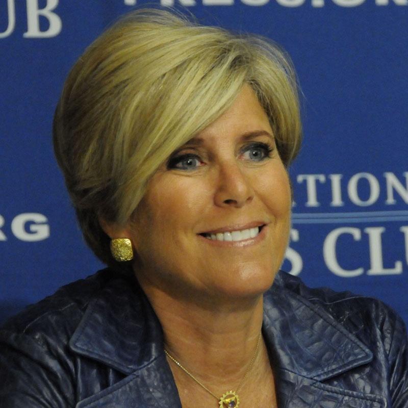 Suze Orman preaches at the Press Club