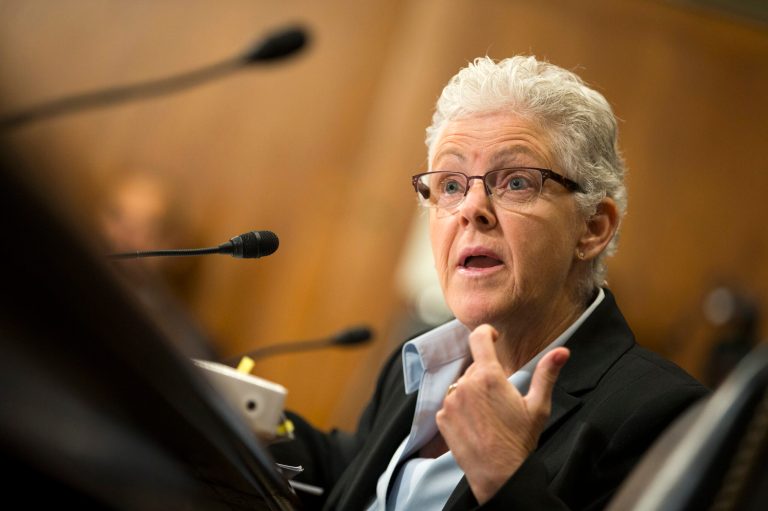 EPA Administrator McCarthy heads to the climate summit in Paris to speak about U.S. progress. (AP Photo/Evan Vucci)