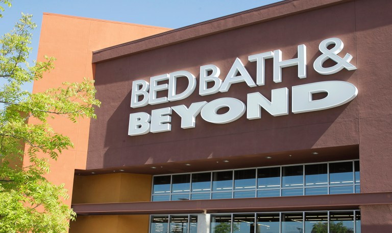 Bed Bath & Beyond's website does not currently list any Trump products. (AP Photo/Paul Sakuma)