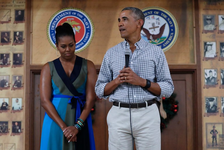 Statements by President Obama and first lady Michelle Obama have taken a pessimistic note in recent weeks. (AP Photo/Carolyn Kaster)