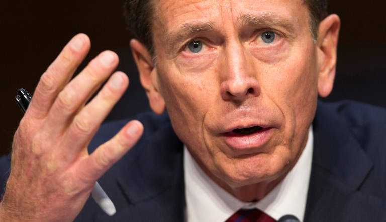 Comments like these, Petraeus said, are aimed at getting Chinese President Xi Jinping's attention. (AP Photo/Evan Vucci)