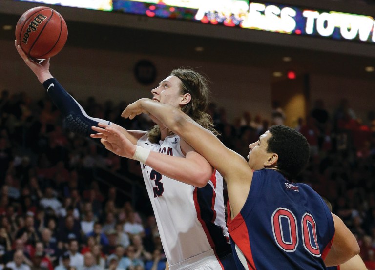 Julie Jacobson/AP
Kelly Olynyk has Gonzaga in position to claim a No. 1 seed in the NCAA tournament and challenge for its first national championship.