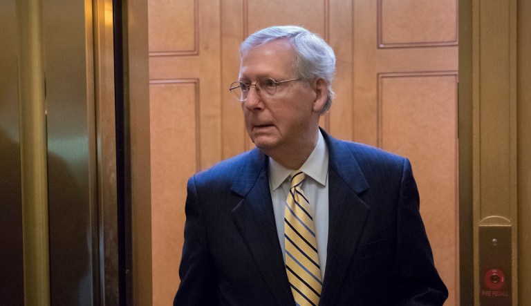 Senate Majority Leader Mitch McConnell, R-Ky, said he is 