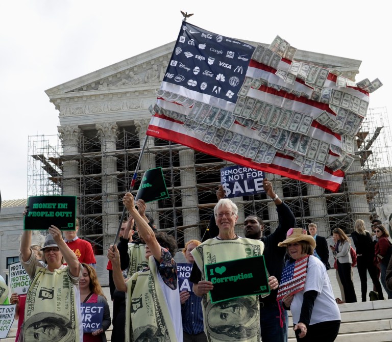 Senate Democrats have proposed a constitutional amendment aimed at reversing recent Supreme Court decisions that loosened campaign finance restrictions. (AP Photo)
