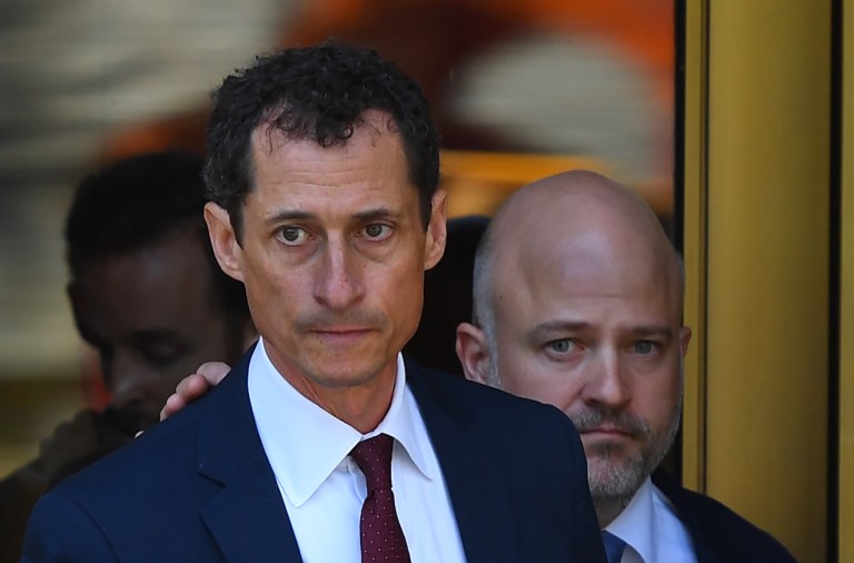 Weiner Faces Federal Prison Sentence for Sexting with a Teenager