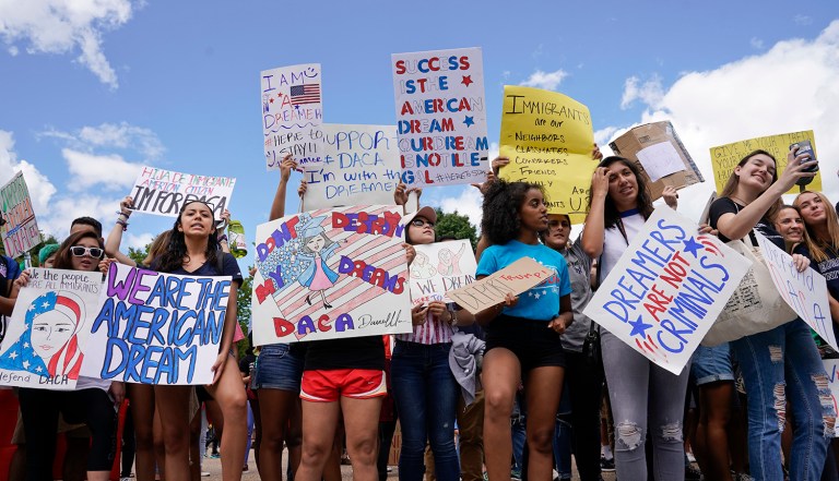 Three weeks ago, the Trump administration announced it would end DACA. Since then, national groups and state leaders have taken significant action. (AP Photo/Pablo Martinez Monsivais)
