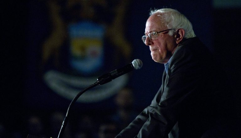 Sanders argued the day before the agreement was reached that it doesn't go far enough. (Cory Morse/The Grand Rapids Press via AP)