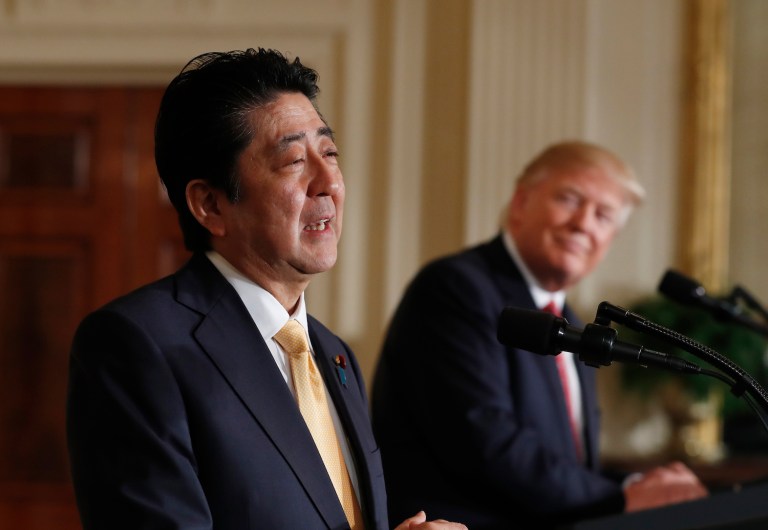 While Abe is no slouch, his scores are in the 90-100 range over 18 holes. (AP Photo/Carolyn Kaster)