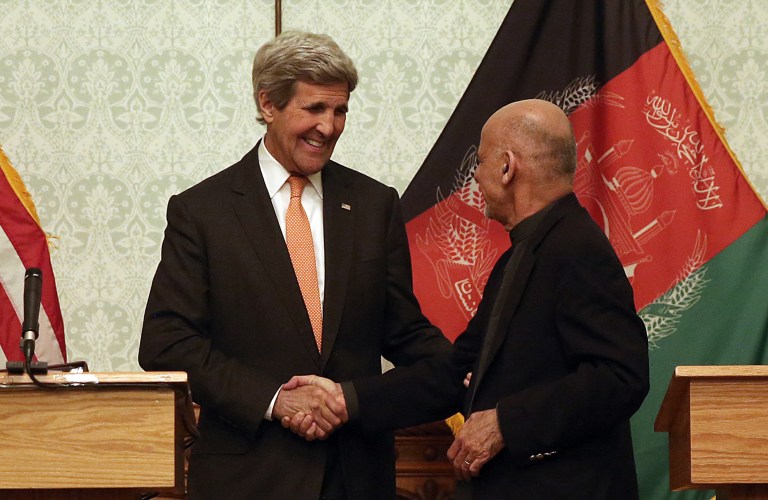 Rivalry between President Ashraf Ghani, Afghan Chief Executive Officer Abdullah Abdullah dominates politics. (AP Photo/Massoud Hossaini)