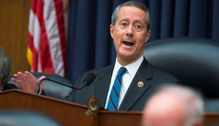 Rep. Mac Thornberry blamed Democrats for playing political games with concerns over military funding and children of illegal immigrants who are losing protections under the Deferred Action for Childhood Arrivals policy. (AP Photo/Evan Vucci)