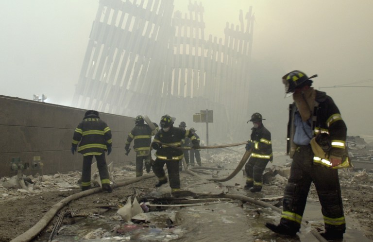 According to the study authors, one-fifth of of the World Trade Center first responders on September 11, 2001, subsequently developed PTSD. (AP Photo/Mark Lennihan, File)
