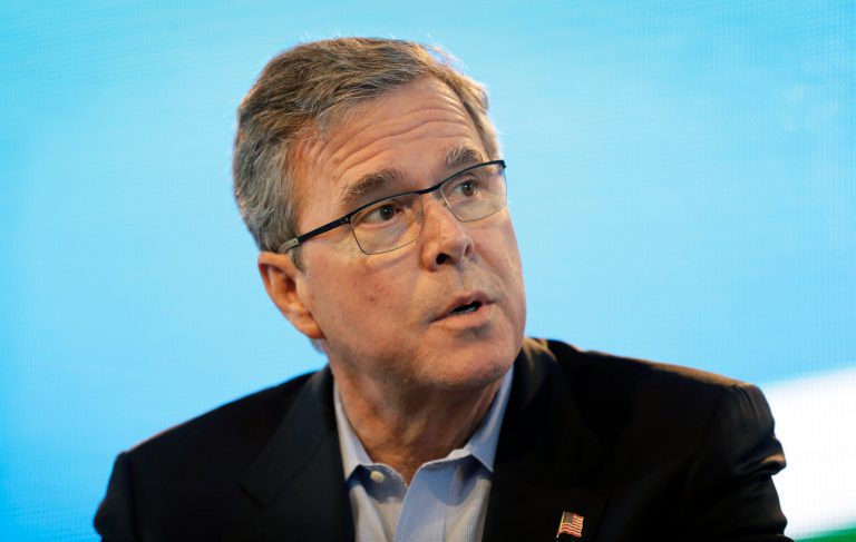 Former Florida Gov. Jeb Bush speaks during the Iowa Agriculture Summit, Saturday, March 7, 2015, in Des Moines, Iowa. (AP Photo/Charlie Neibergall)