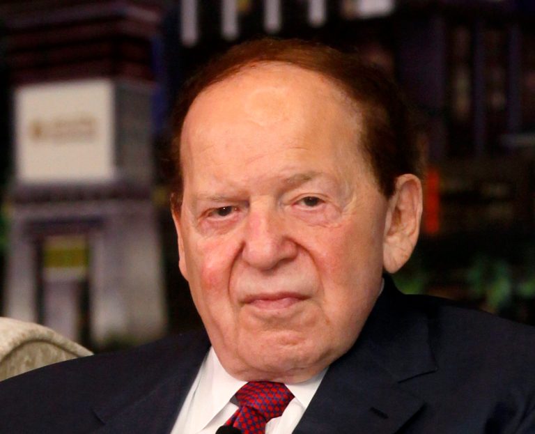 FILE - In this April 12, 2012 file photo, Las Vegas Sands Chairman and CEO Sheldon Adelson speaks at a news conference in Macau. Adelson topped the list of political campaign mega donors, giving more than $90 million to Republican super PACs in all. That included more than $15 million to the organization backing former House Speaker Newt Gingrich's presidential bid and another $30 million to Romney's super PAC. (AP Photo/Kin Cheung, File)