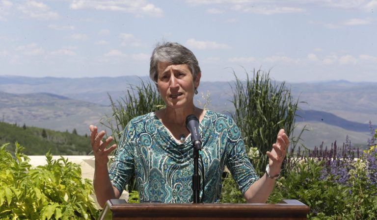According the the Washington Post, Interior Secretary Sally Jewell suggested no one working in the Department of Interior should challenge the idea that climate change is driven by human activity. (AP File)