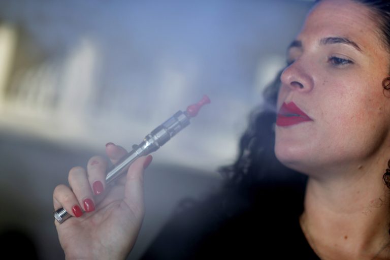 E-cigarette use among middle and high school students tripled from 2013 to 2014, according to new federal data.Â (Joe Raedle/Getty Images)