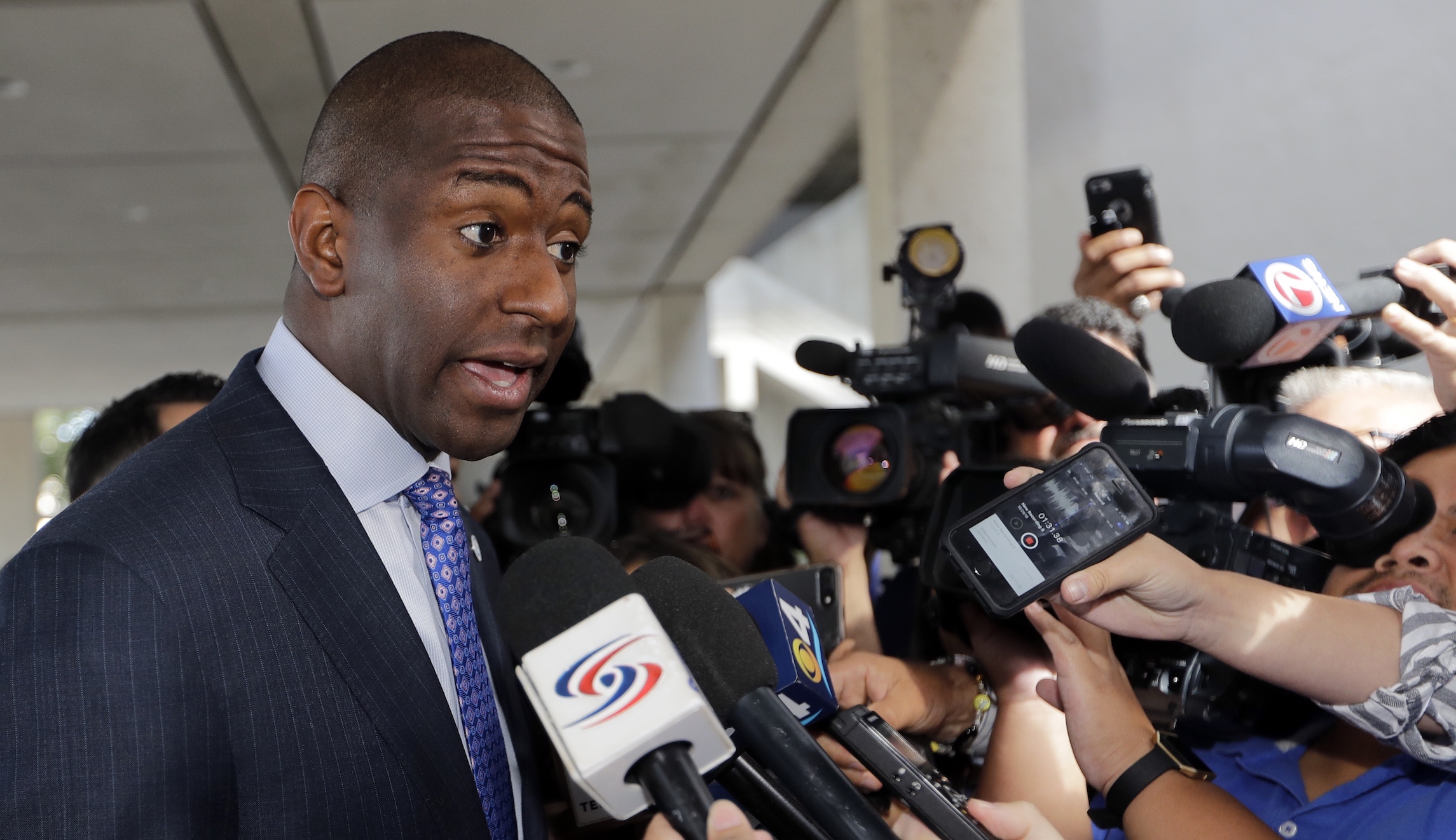 Andrew Gillum dodges corruption questions in deep-red Southwest Florida