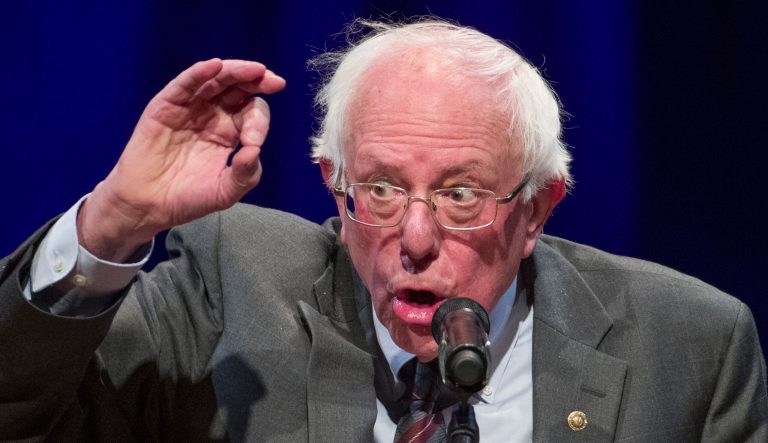 Sen. Bernie Sanders, I-Vt., speaks at a George Washington University event, Tuesday, Nov. 27, 2018, in Washington.
