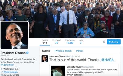 Why reject @POTUS? @realDonaldTrump has 6.5 million more followers
