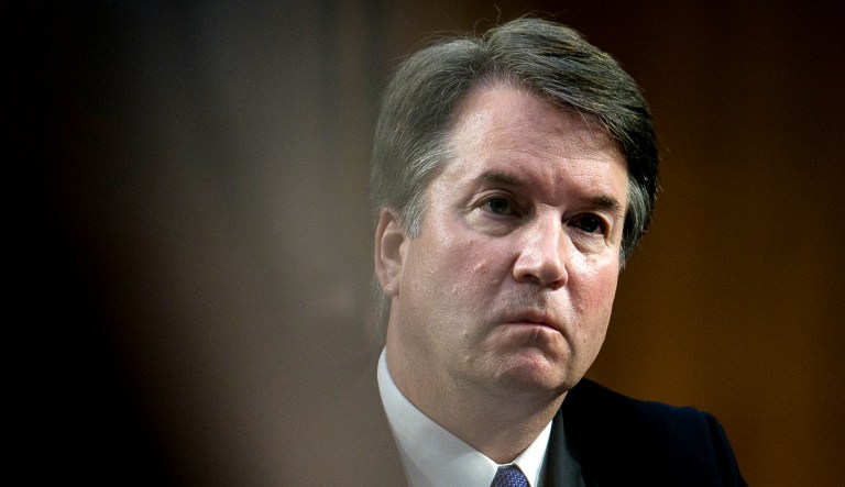 President Trump's Supreme Court nominee, Brett Kavanaugh, appears at a hearing on Capitol Hill in Washington, D.C.