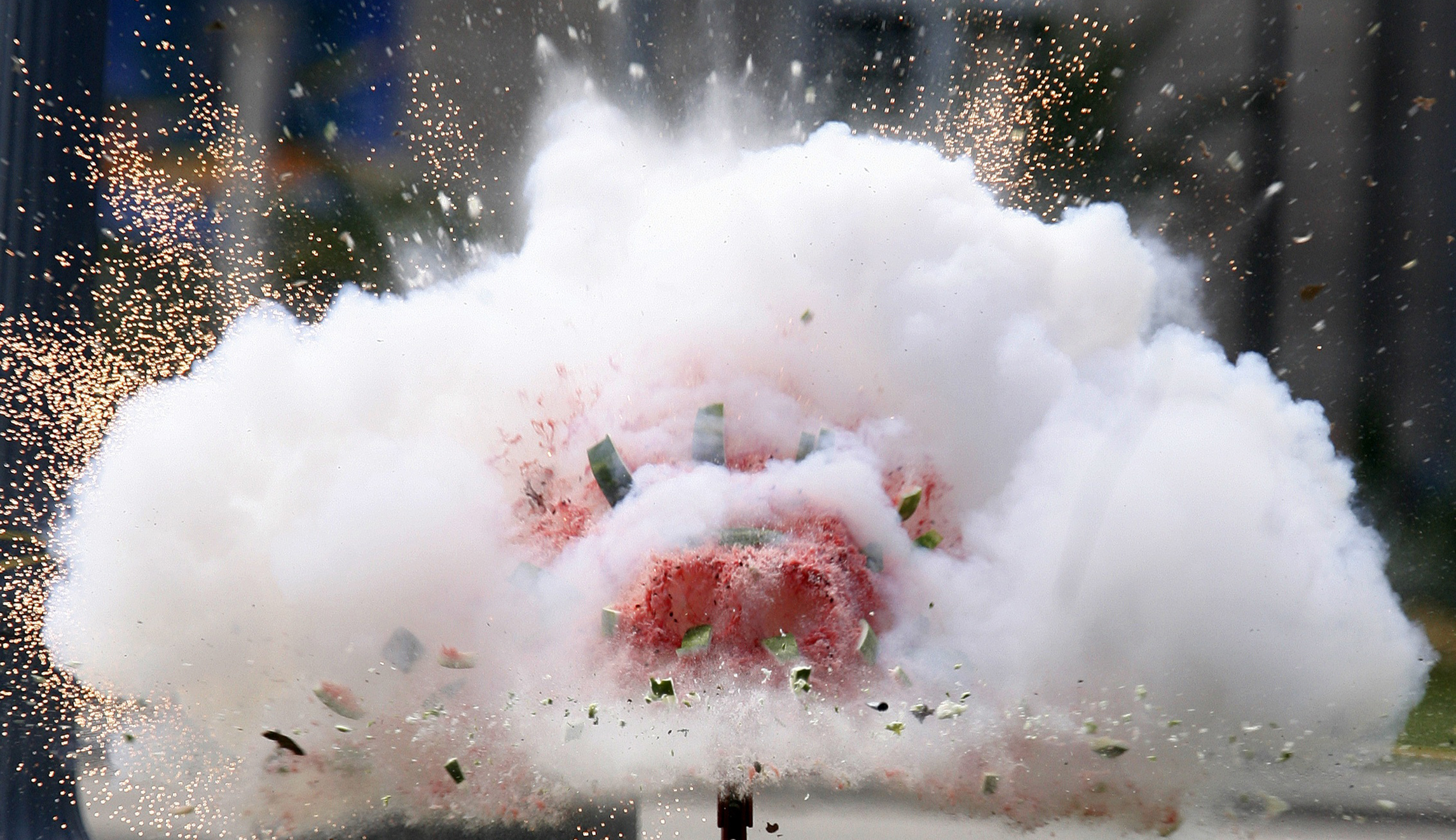 Twitter users get the wrong idea after LA mayor tweets video of firework blowing up a watermelon