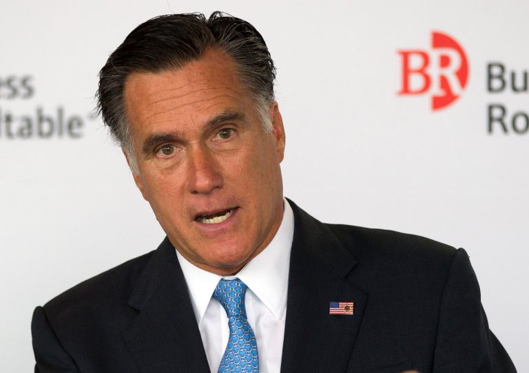   FILE - In this June 13, 2012 file photo, Republican presidential candidate, former Massachusetts Gov. Mitt Romney speaks in Washington. (AP Photo/Evan Vucci, File)  