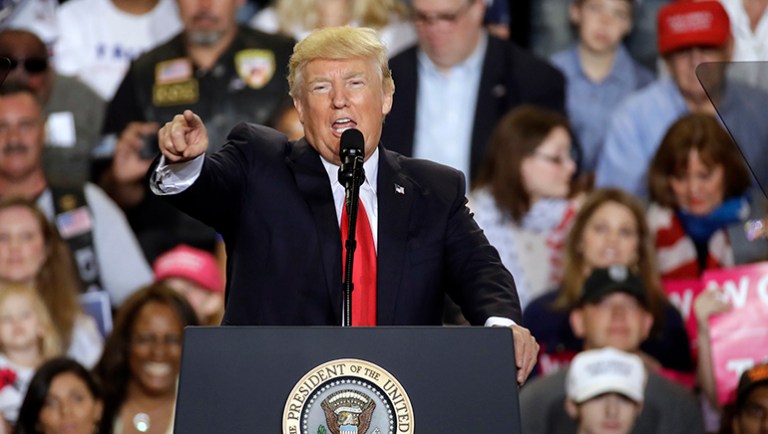 President Trump's patience is growing thin with the legislative gridlock holding up the repeal and replacement of Obamacare. (AP Photo/Patrick Semansky)