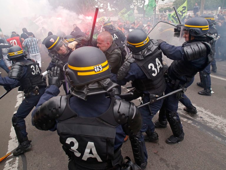 Tear gas, clashes: France fed up with train strike