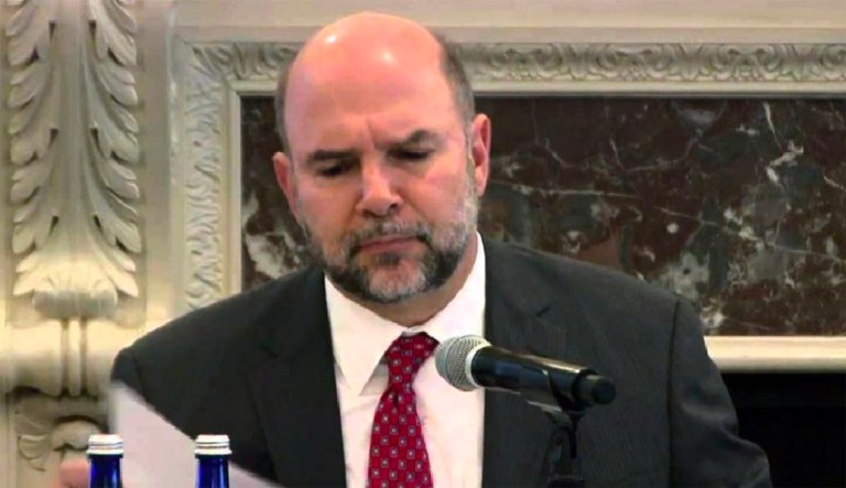 Philip Miscimarra, chairman of the National Labor Relations Board, said he wants to clear as many cases as possible before his term expires in mid-December. (@Union_Proof /Twitter)