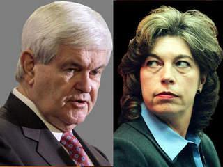 Newt blasts ABC, CNN; denies open marriage claim
