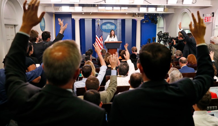 Jeff Sessions warned government leakers that they are aggressively being investigated and will be prosecuted. (AP Photo/Alex Brandon)