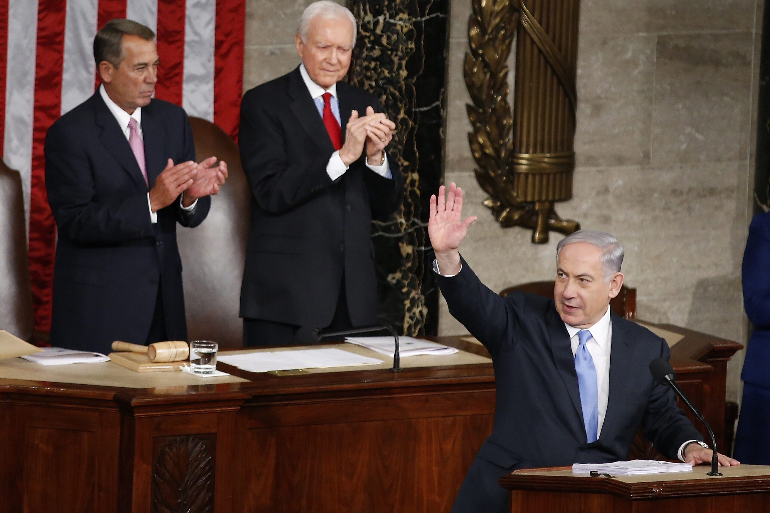 Netanyahu starts off with kind words for Obama, Democrats