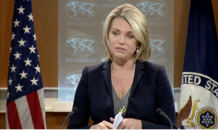 Former Fox News host Heather Nauert was mocked for her unusual on-the-job training of sorts during her first press briefing, during which she flipped through a binder to find answer to questions.