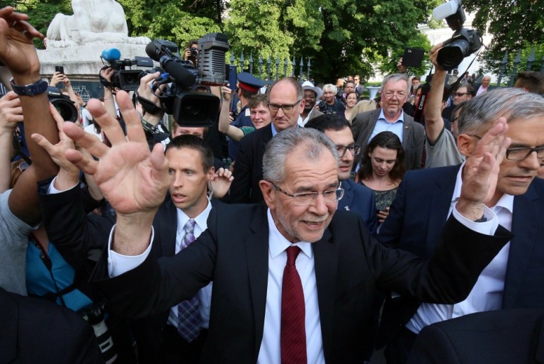 The entire Austrian establishment piled in behind Alexander Van der Bellen, with Jean-Claude Juncker insisting that there must be 