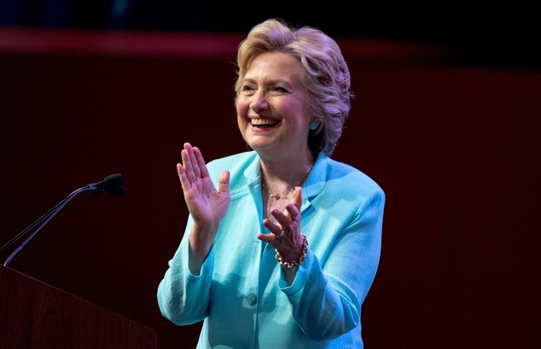 A former aide to President George W. Bush has announced she will support Democratic nominee Hillary Clinton in the November general election. (AP Photo/Andrew Harnik)