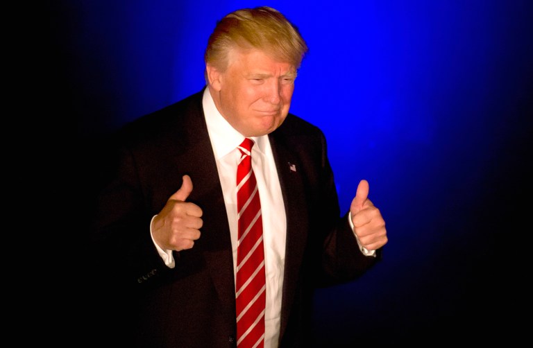 The choice is generally in line with Time choosing a newly elected president as its pick. (AP Photo/John Bazemore)