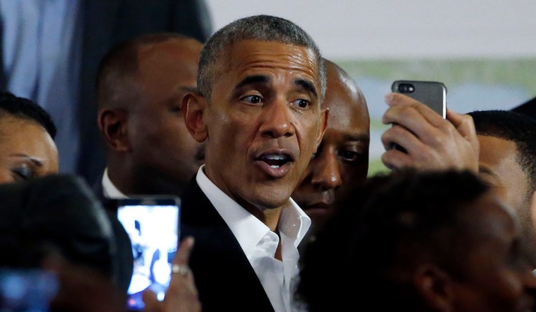 Former President Barack Obama is travelling to Italy to speak about climate change and food security. (AP Photo/Nam Y. Huh)