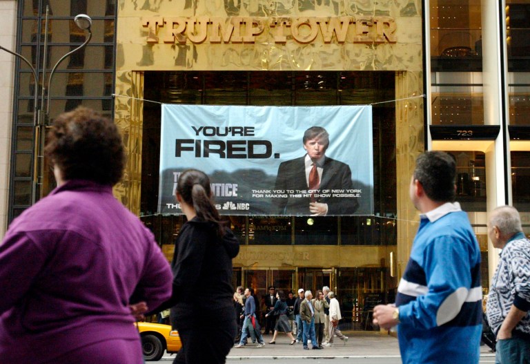 President Trump, the star of NBC's 'The Apprentice,' wants to trim the federal workforce. (AP Photo/Bebeto Matthews)