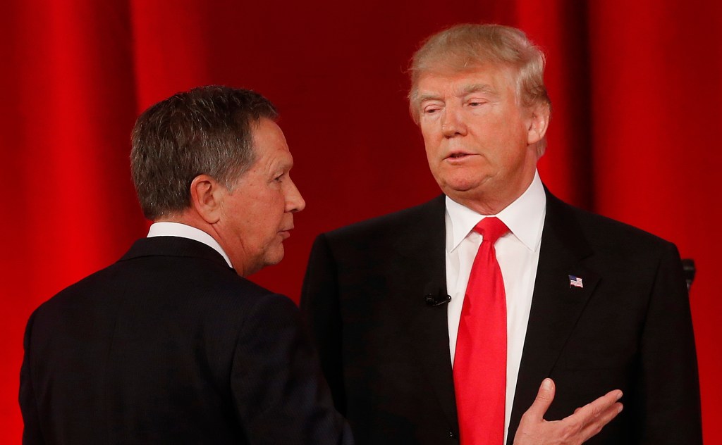 Trump savages Kasich one day before Ohio primary
