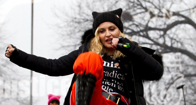 President Trump fired back at Madonna after the singer said she had 