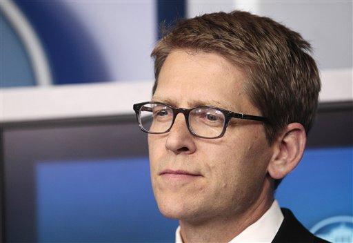 Jay Carney’s new hipster glasses
