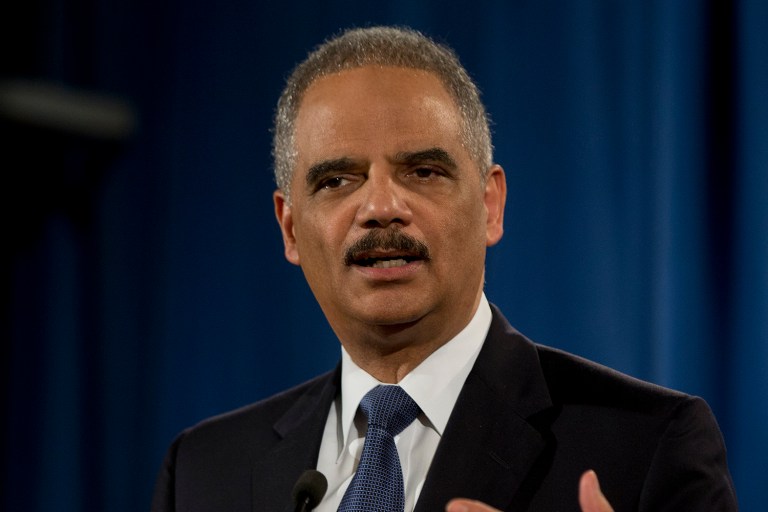 Former Attorney General Eric Holder praised the result of Edward Snowden's decision to leak intelligence information while working as a contractor for the National Security Agency in 2013. (AP Photo/Carolyn Kaster)