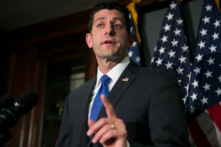 A group of lawmakers want Paul Ryan to bring up two non-binding resolutions that would declare Congress' opposition to any new tax on the per-barrel price of oil.