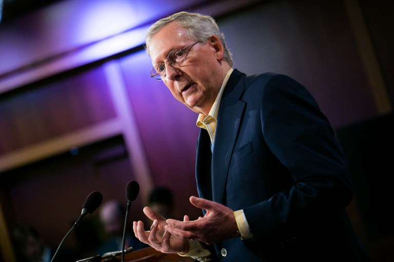 Senate Majority Leader Mitch McConnell, R-Ky., said Thursday that the bill, which would preserve existing sanctions set to expire at the end of the year, is critical given Iran's 
